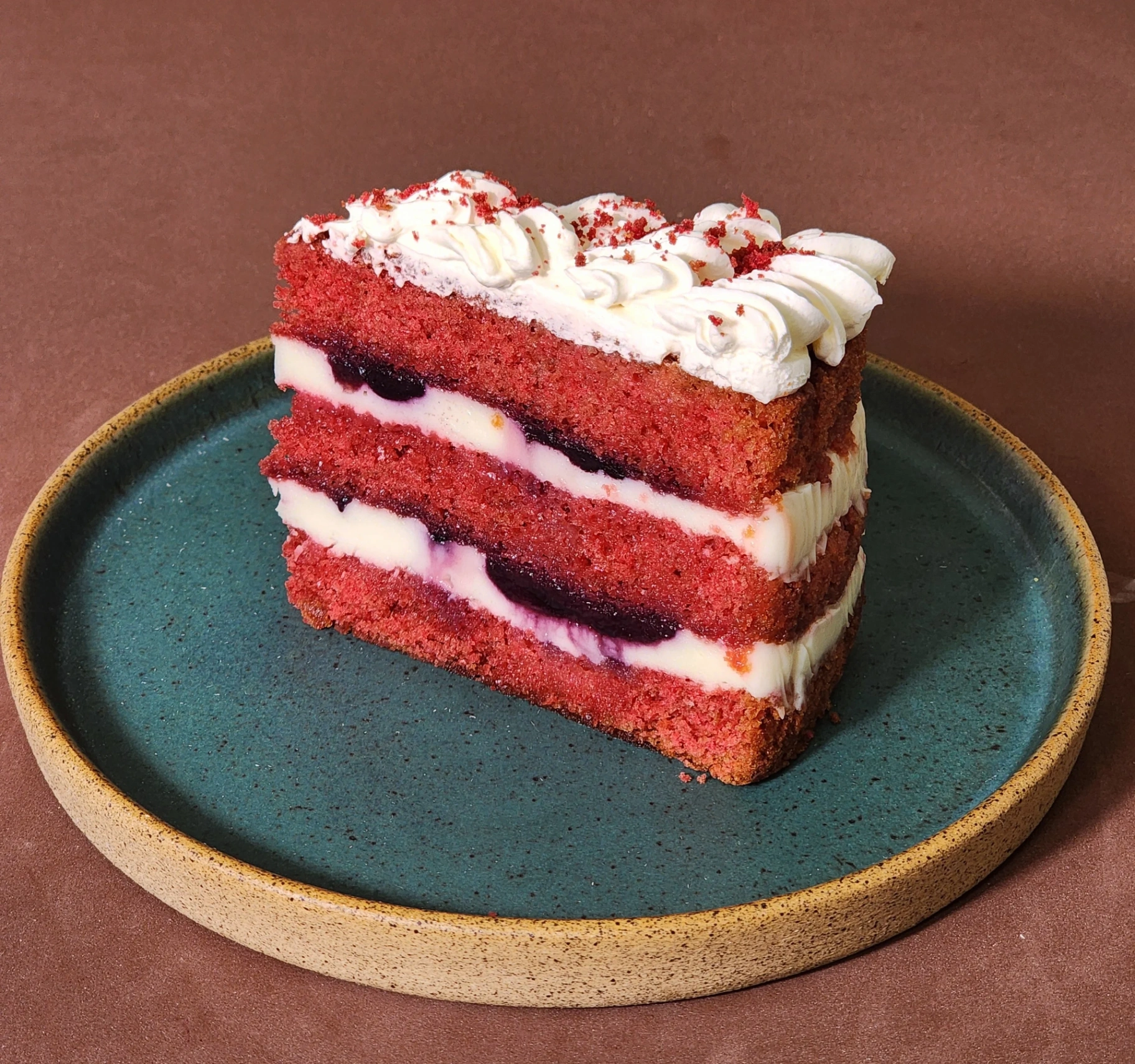 Fatia de Bolo Red Velvet