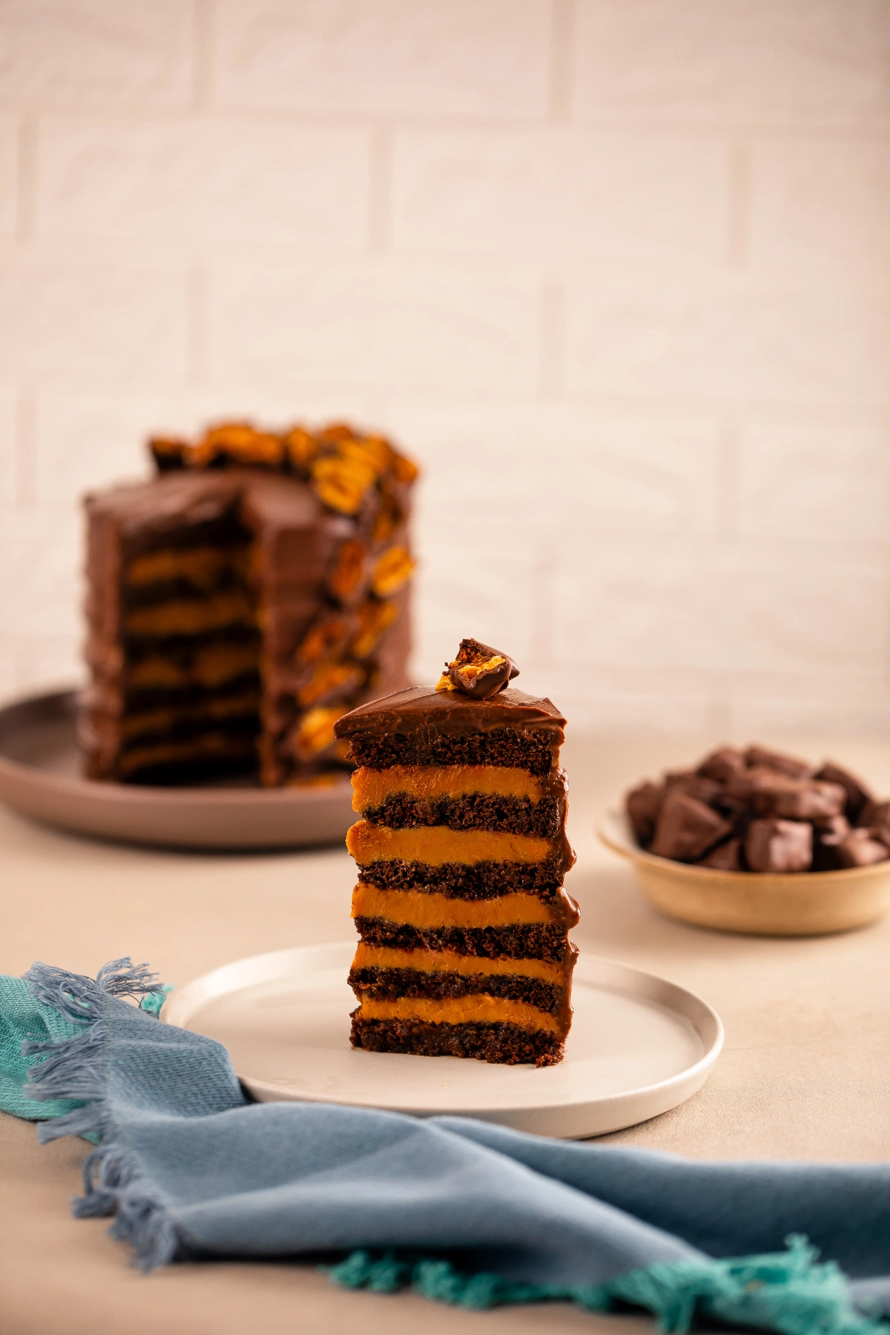 Bolo Honeycomb — bolo fatiado